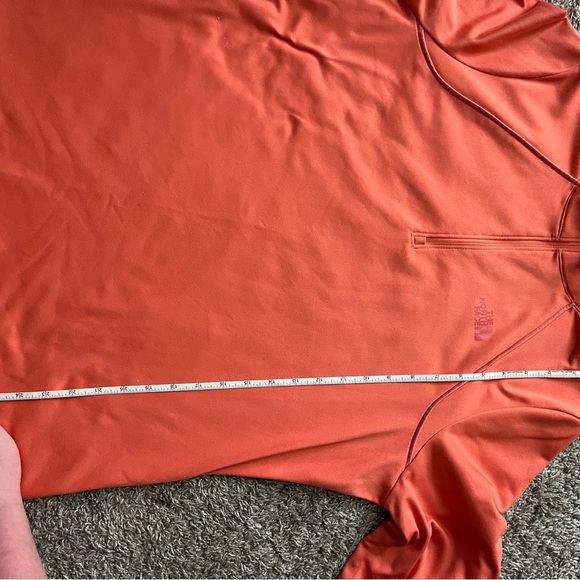 North face 2 tone orange women’s quarter zip top size extra large - Picture 11 of 12